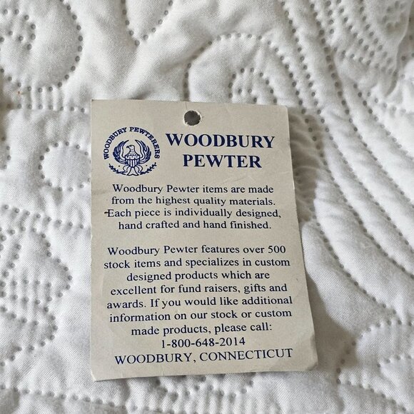 Harwinton CT 2001 Peace On Earth Ornament Woodbury Pewter Handcrafted USA - Picture 5 of 9